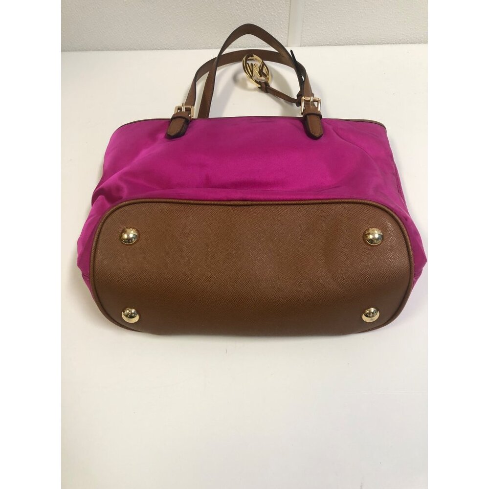 Michael Kors Jet Set Nylon Fuschia Medium Pocket Tote - Picture 5 of 14